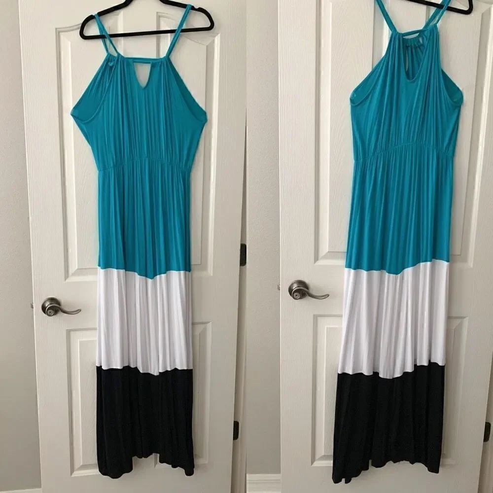 Kranda | Color Block Maxi Dress